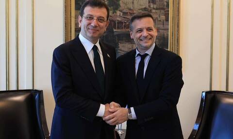 Athens Mayor Doukas meets counterpart Imamoğlu in Istanbul, invites him to Athens