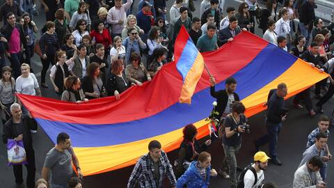 Αρμενία: Διαδήλωση κατά της παραχώρησης εδαφών στο Αζερμπαϊτζάν