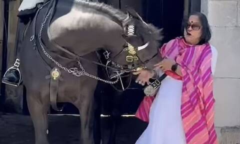 Βρετανία: Άλογο της βασιλικής φρούρας δάγκωσε τουρίστρια που πόζαρε δίπλα του για φωτογραφία