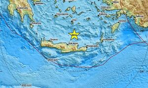 Σεισμός τώρα βόρεια της Κρήτης (pics)