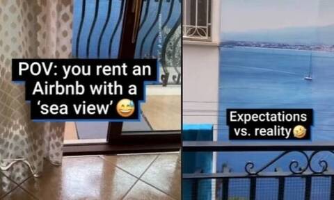 Τουρίστρια πλήρωσε πανάκριβα τη θέα ενός Airbnb και όταν μπήκε στο δωμάτιο βρήκε μόνο μία αφίσα