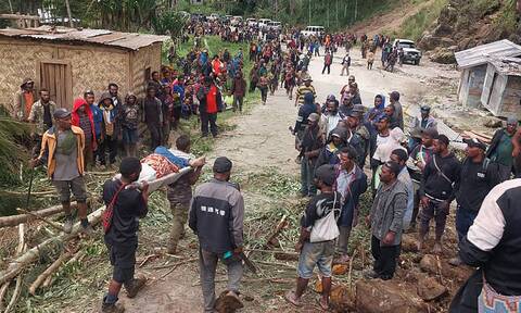Βιβλική καταστροφή στην Παπούα Νέα Γουινέα: Πάνω απο 300 άνθρωποι θάφτηκαν στις λάσπες