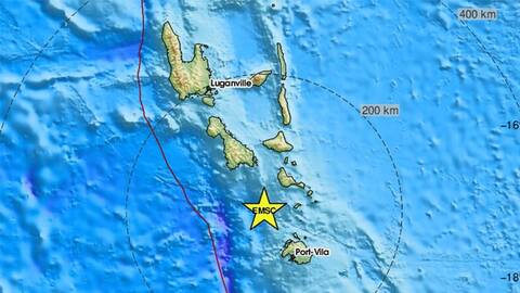 Βανουάτου: Σεισμός 6,4 βαθμών της κλίμακας Ρίχτερ σε θαλάσσια περιοχή
