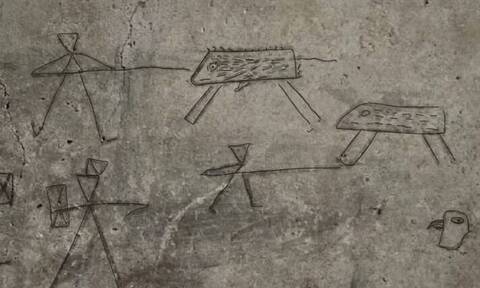 Παιδικά γκράφιτι βρέθηκαν στην Πομπηία με σκηνές μάχης, παιχνίδια με μπάλα και βάρκες