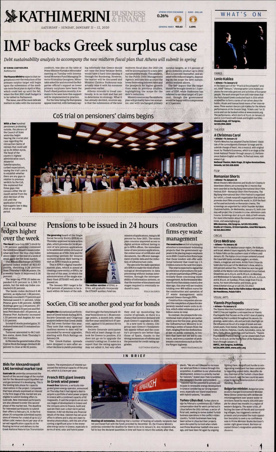 Οπισθόφυλλο Εφημερίδας - INTERNATIONAL NEW YORK TIMES_KATHIMERINI - 2020-01-11