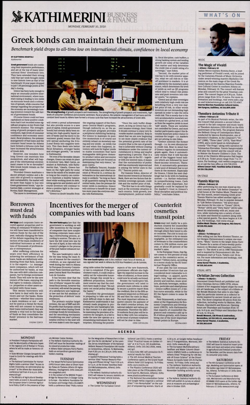 Οπισθόφυλλο Εφημερίδας - INTERNATIONAL NEW YORK TIMES_KATHIMERINI - 2020-02-10