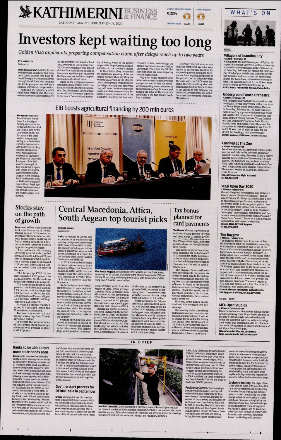 Οπισθόφυλλο Εφημερίδας - INTERNATIONAL NEW YORK TIMES_KATHIMERINI - 2020-02-15