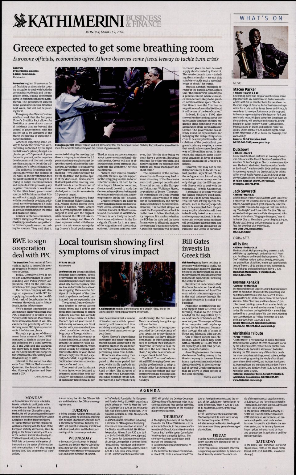 Οπισθόφυλλο Εφημερίδας - INTERNATIONAL NEW YORK TIMES_KATHIMERINI - 2020-03-09