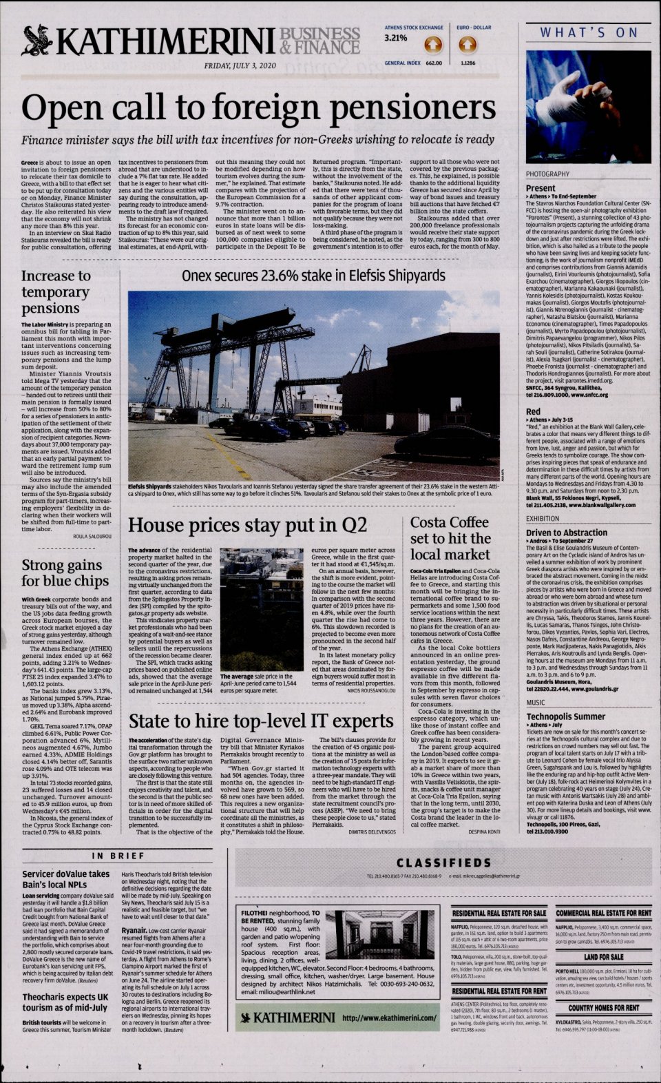 Οπισθόφυλλο Εφημερίδας - INTERNATIONAL NEW YORK TIMES_KATHIMERINI - 2020-07-03
