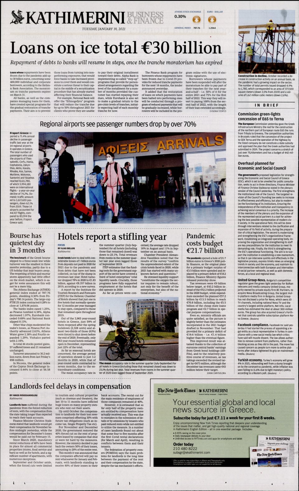 Οπισθόφυλλο Εφημερίδας - INTERNATIONAL NEW YORK TIMES_KATHIMERINI - 2021-01-19