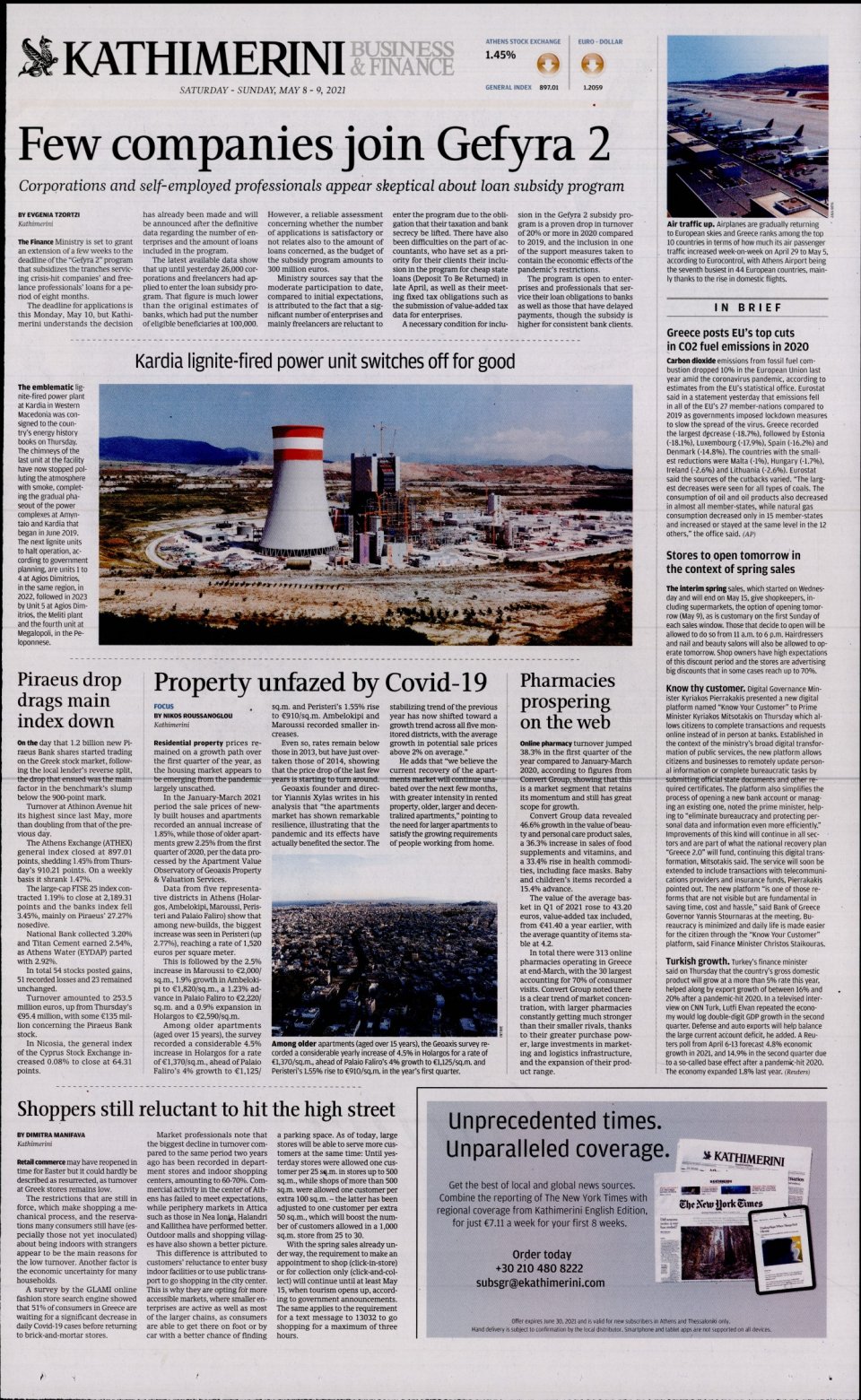 Οπισθόφυλλο Εφημερίδας - INTERNATIONAL NEW YORK TIMES_KATHIMERINI - 2021-05-08
