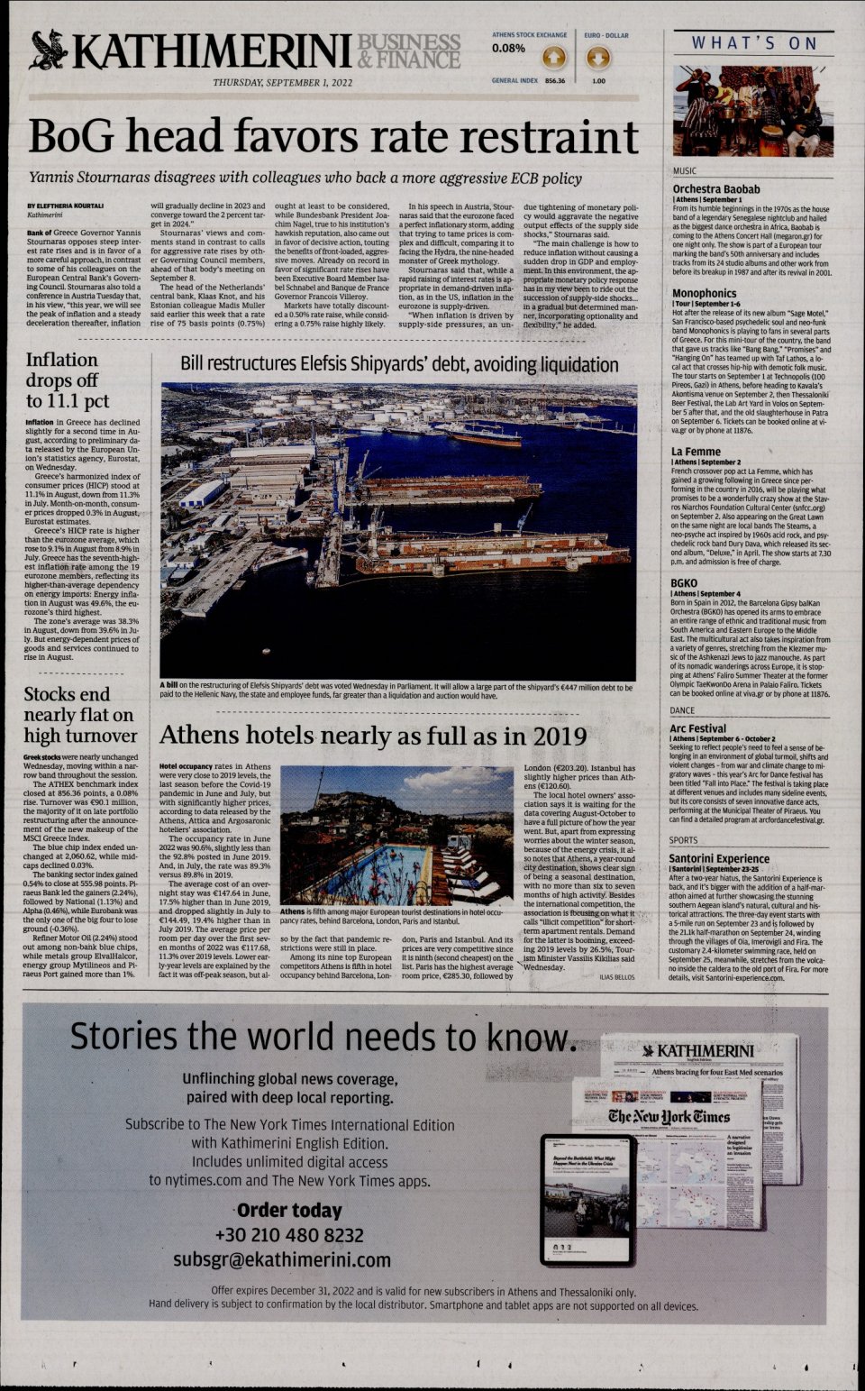 Οπισθόφυλλο Εφημερίδας - INTERNATIONAL NEW YORK TIMES_KATHIMERINI - 2022-09-01